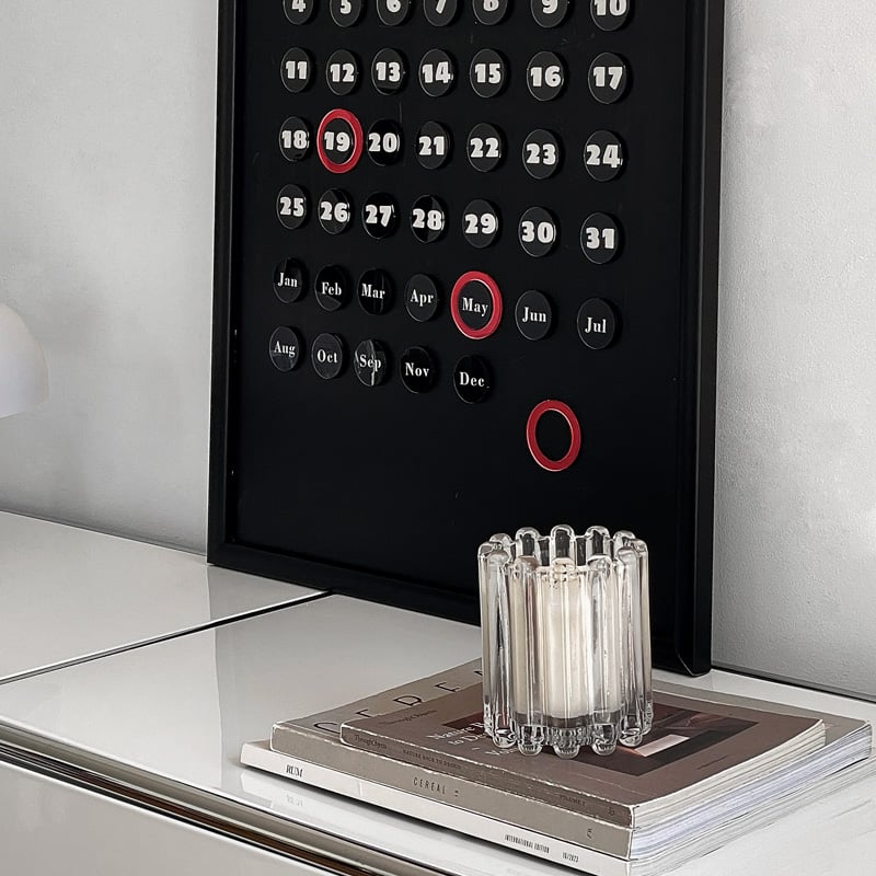 Minimalist Acrylic Magnetic Perpetual Wall Calendar