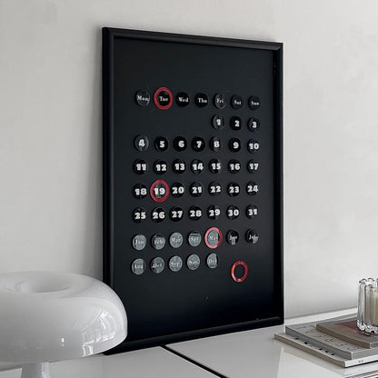 Minimalist Acrylic Magnetic Perpetual Wall Calendar