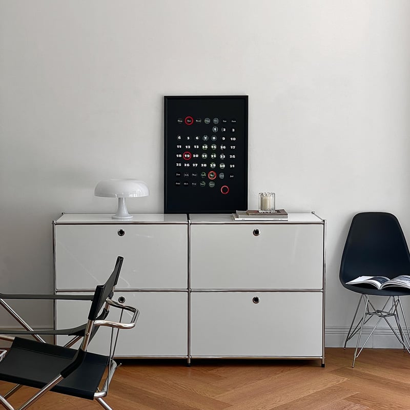 Minimalist Acrylic Magnetic Perpetual Wall Calendar