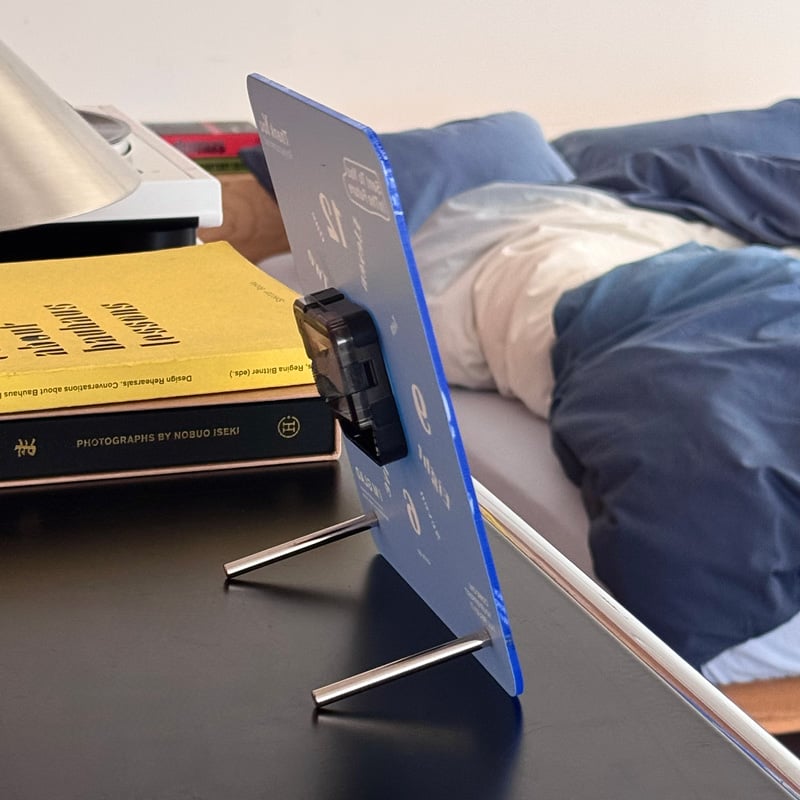 Indie Acrylic Typographic Silent Sweep Table Clock