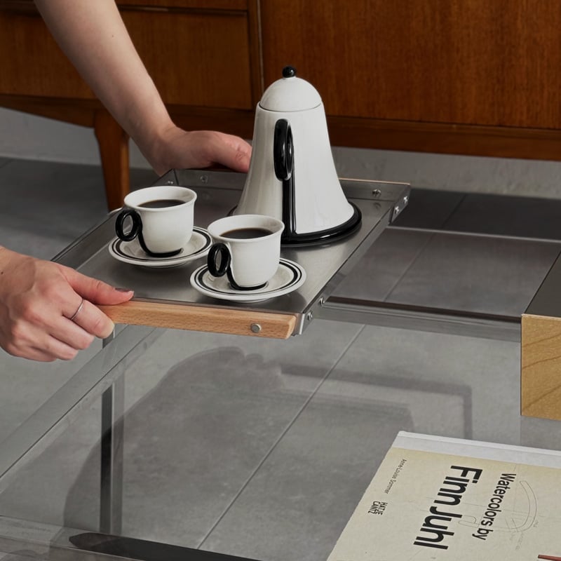 Brushed Steel Birch Tissue Box