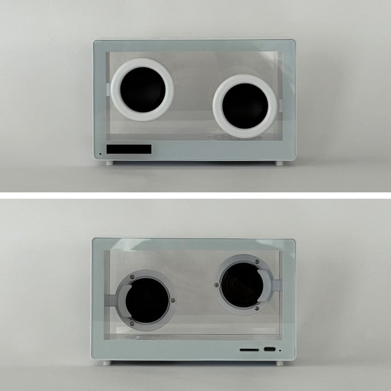 Floating-Driver Clear Acrylic Bluetooth Desk Speaker