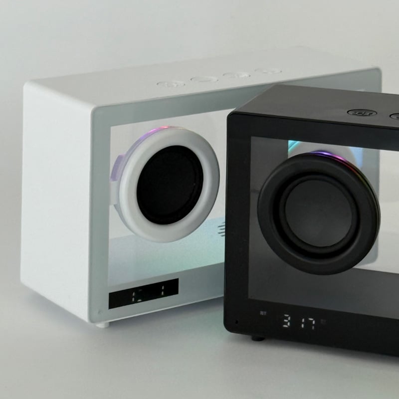 Floating-Driver Clear Acrylic Bluetooth Desk Speaker
