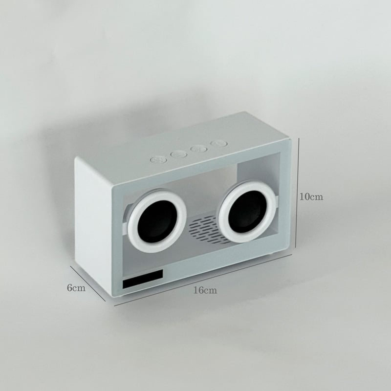 Floating-Driver Clear Acrylic Bluetooth Desk Speaker