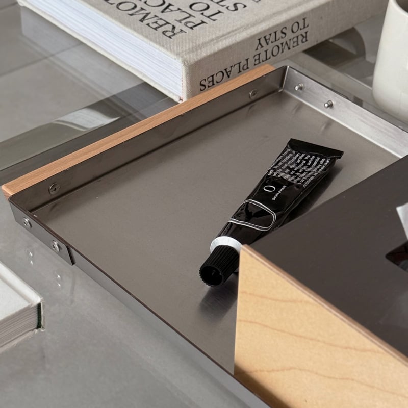 Brushed Steel Birch Tissue Box