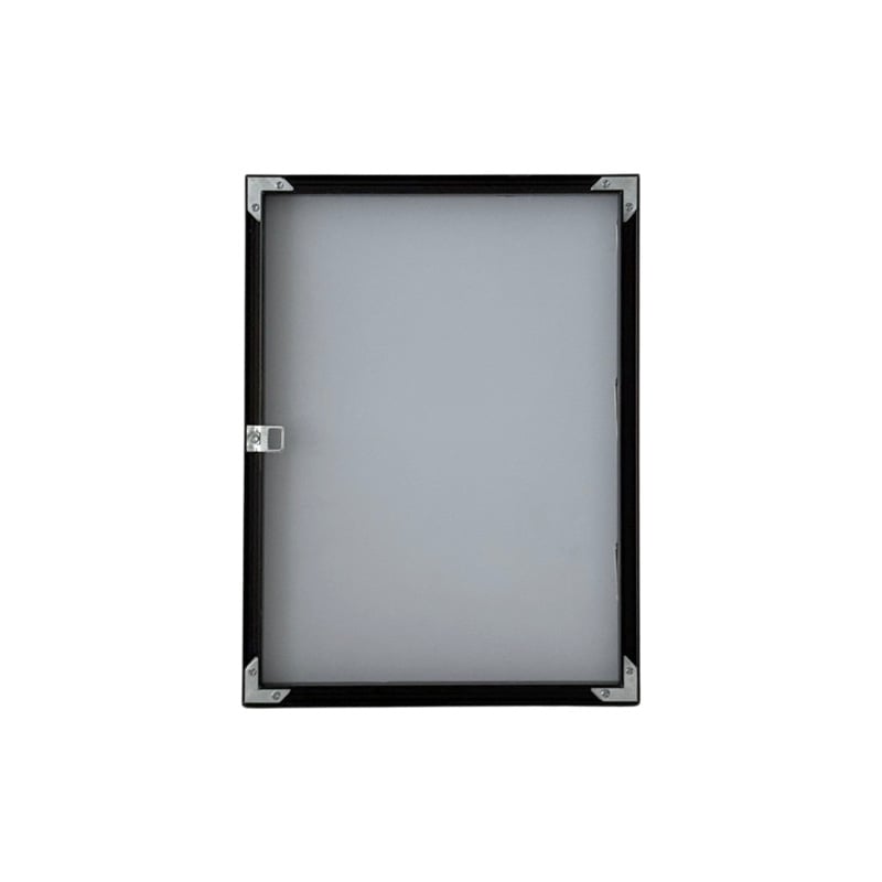 Japandi Black Framed Wall Mirror with Photo Mat Border