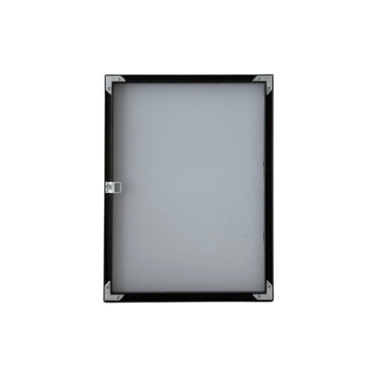 Japandi Black Framed Wall Mirror with Photo Mat Border