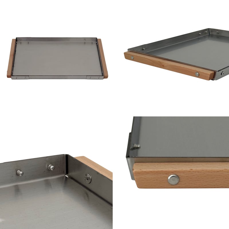 Brushed Steel Birch Tissue Box