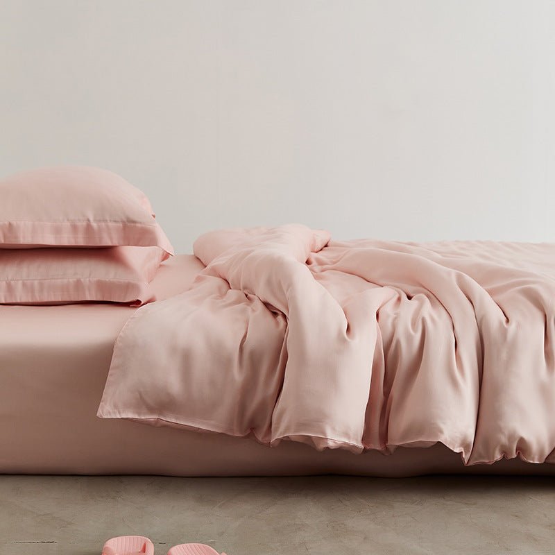 Bexley Washed Cooling Tencel Bedding Set - Dawn Pink