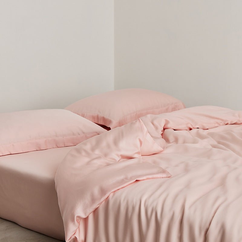 Bexley Washed Cooling Tencel Bedding Set - Dawn Pink