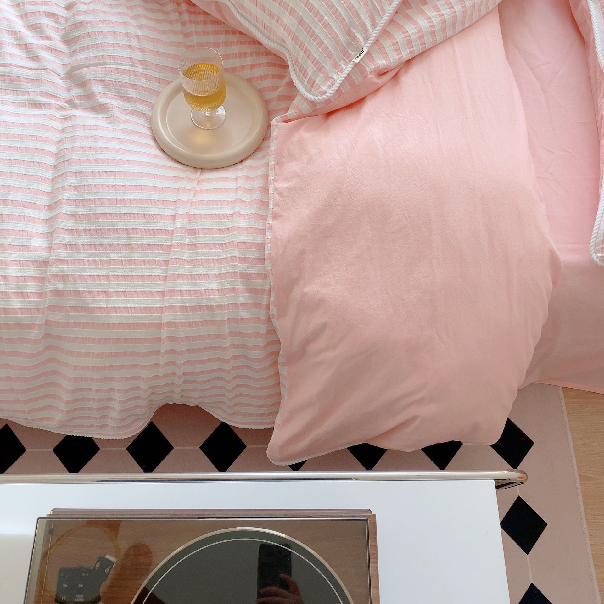 Winslow Striped Washed Cotton Bedding Set - room scene