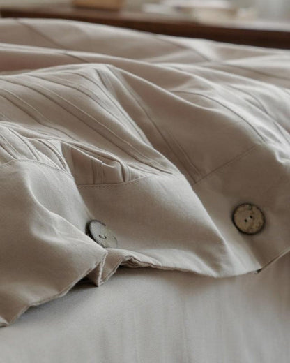 Prescott Pintuck Washed Cotton Bedding Set - room scene