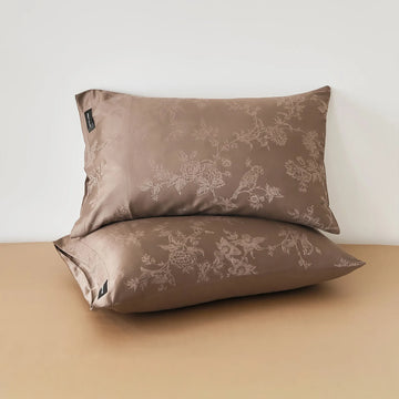 Quiet Luxury Floral Jacquard Cooling Tencel Pillowcase