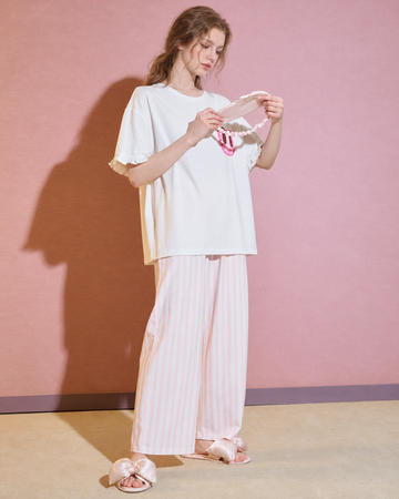 Flopnote Rabbit Pocket Cotton Pajama Set