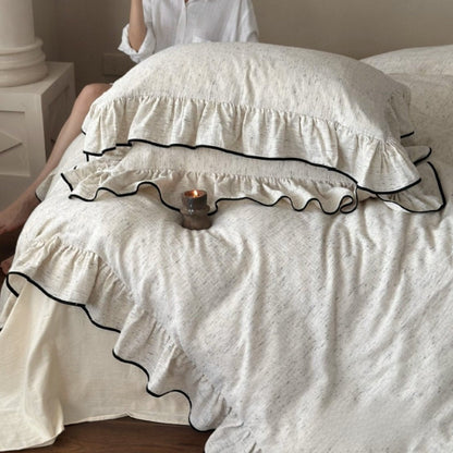 Fenridge Ruffled Double Gauze Bedding Set - room scene