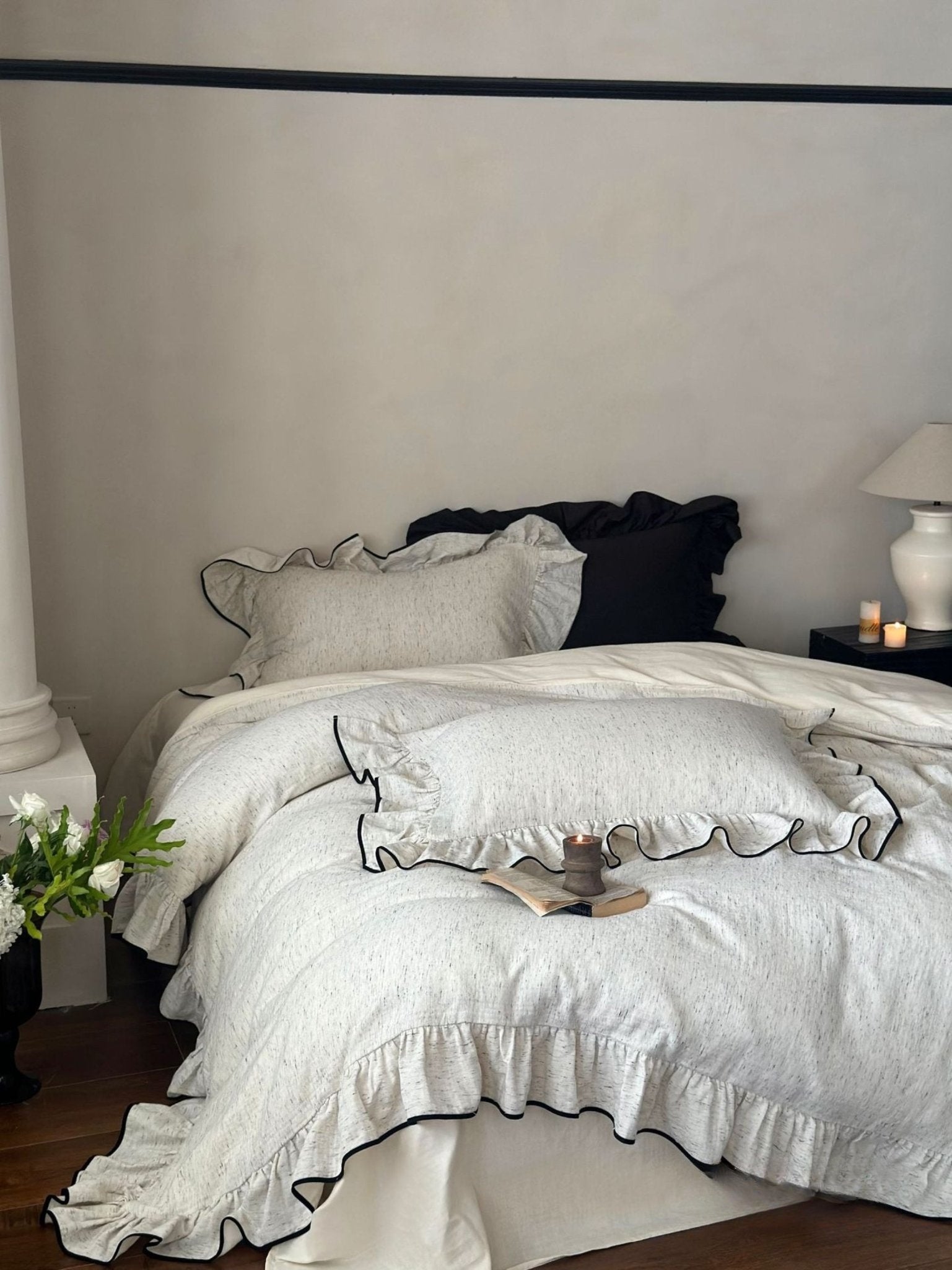 Fenridge Ruffled Double Gauze Bedding Set - room scene