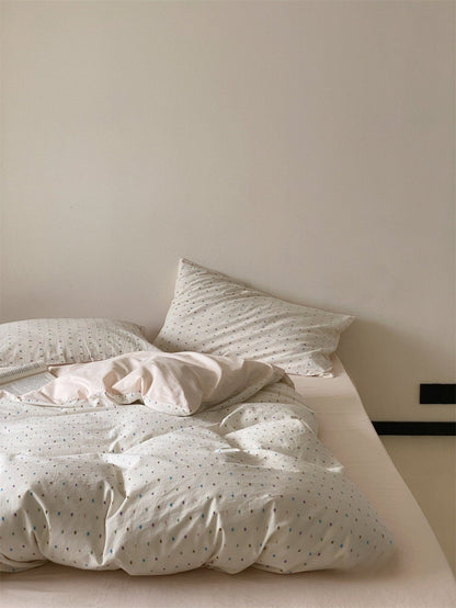 Verity Confetti Dot Cotton Bedding Set - room scene