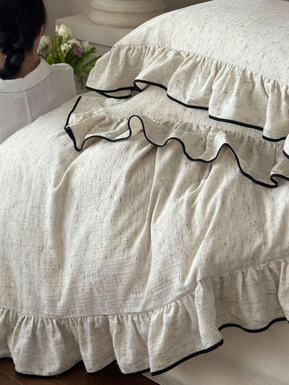 Fenridge Ruffled Double Gauze Bedding Set - room scene