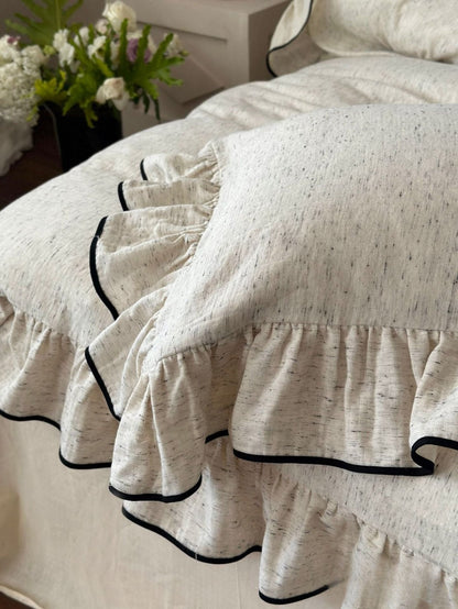 Fenridge Ruffled Double Gauze Bedding Set - room scene