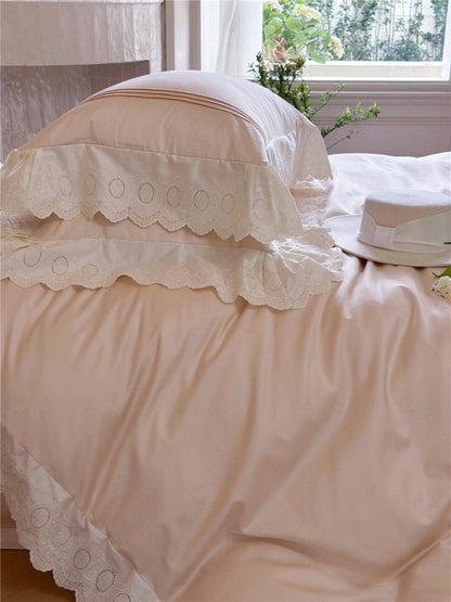 Fernclaire Ruffled Cooling Tencel Bedding Set - room scene