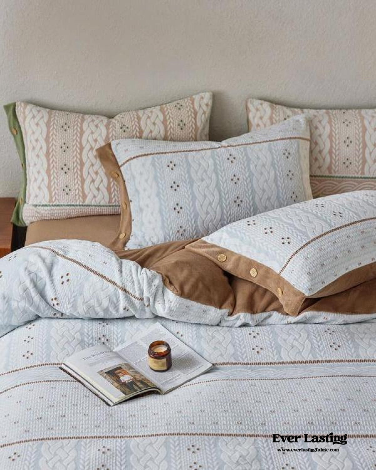 Alcott Braided Cable Velvet Bedding Set - braided velvet detail 28 - Roomden