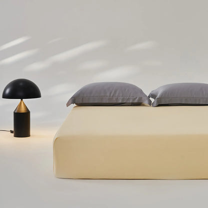 Silky cooling Tencel fitted sheet in soft pastel colors - RoomDen