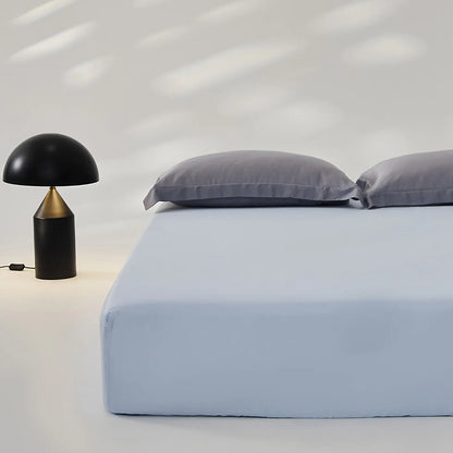 Silky cooling Tencel fitted sheet in soft pastel colors - RoomDen