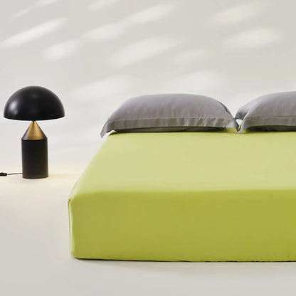 Silky cooling Tencel fitted sheet in soft pastel colors - RoomDen