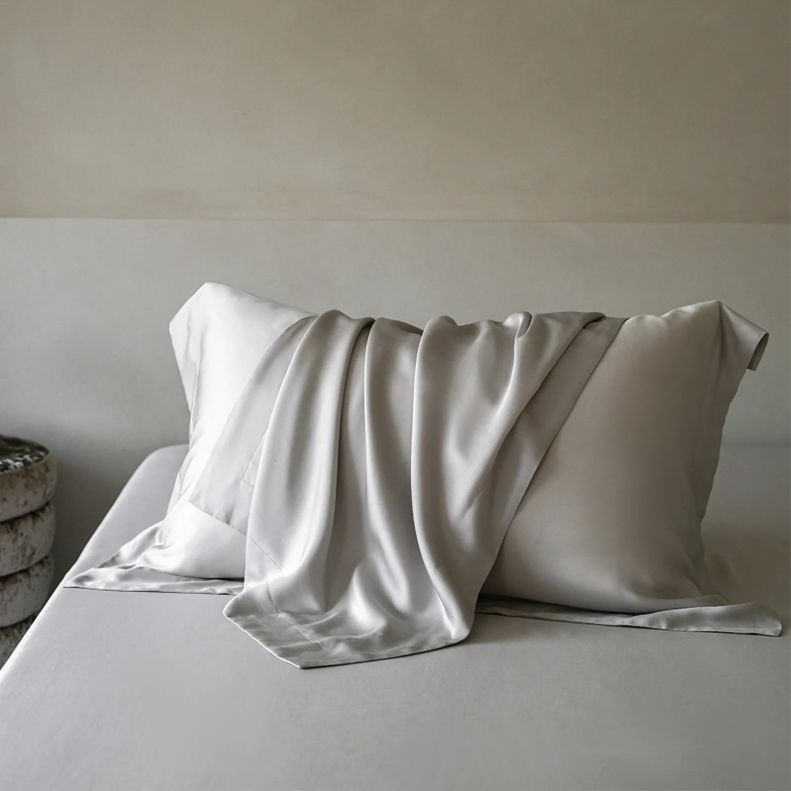 Silky smooth solid color Tencel pillowcase with soft draping fabric - RoomDen