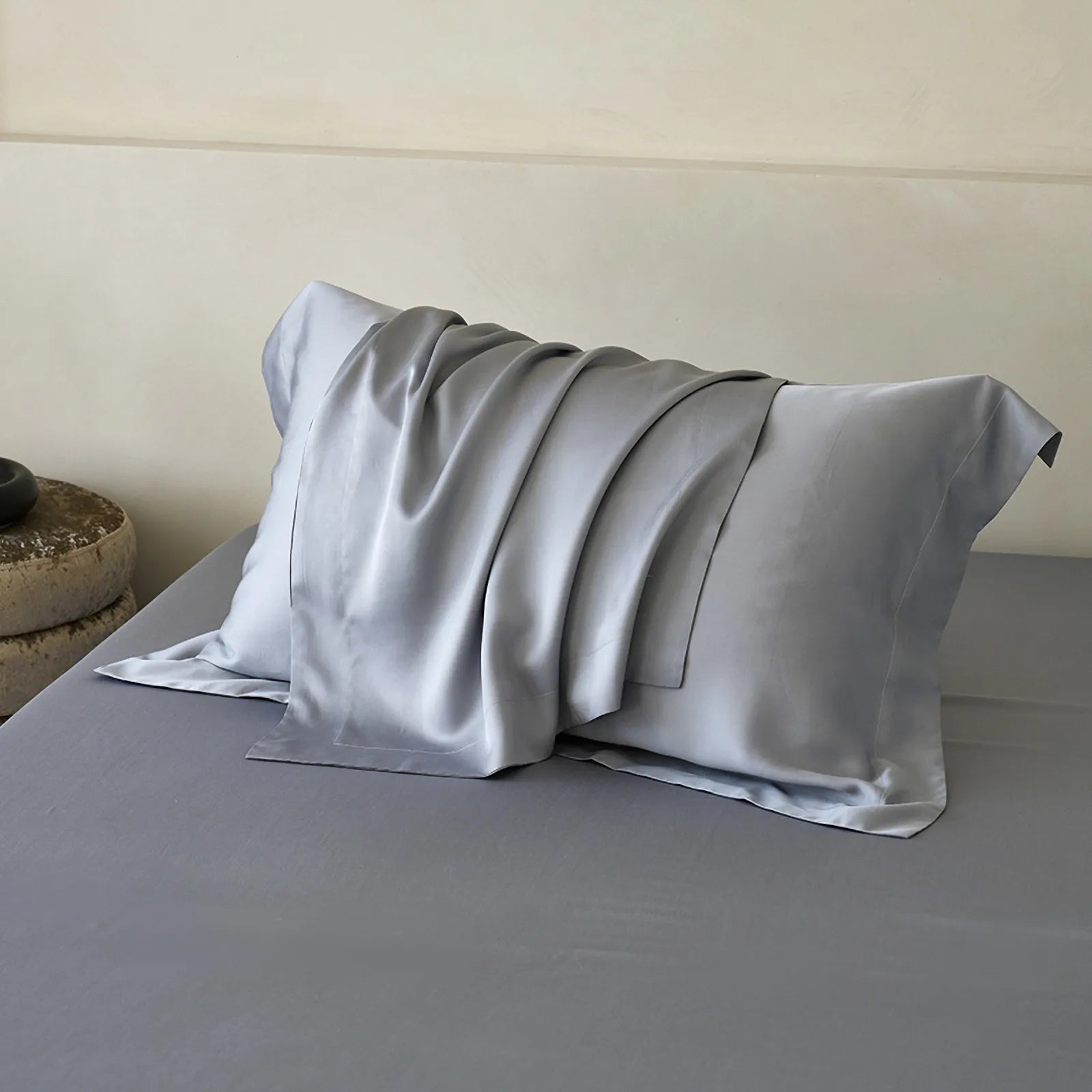 Silky smooth solid color Tencel pillowcase with soft draping fabric - RoomDen