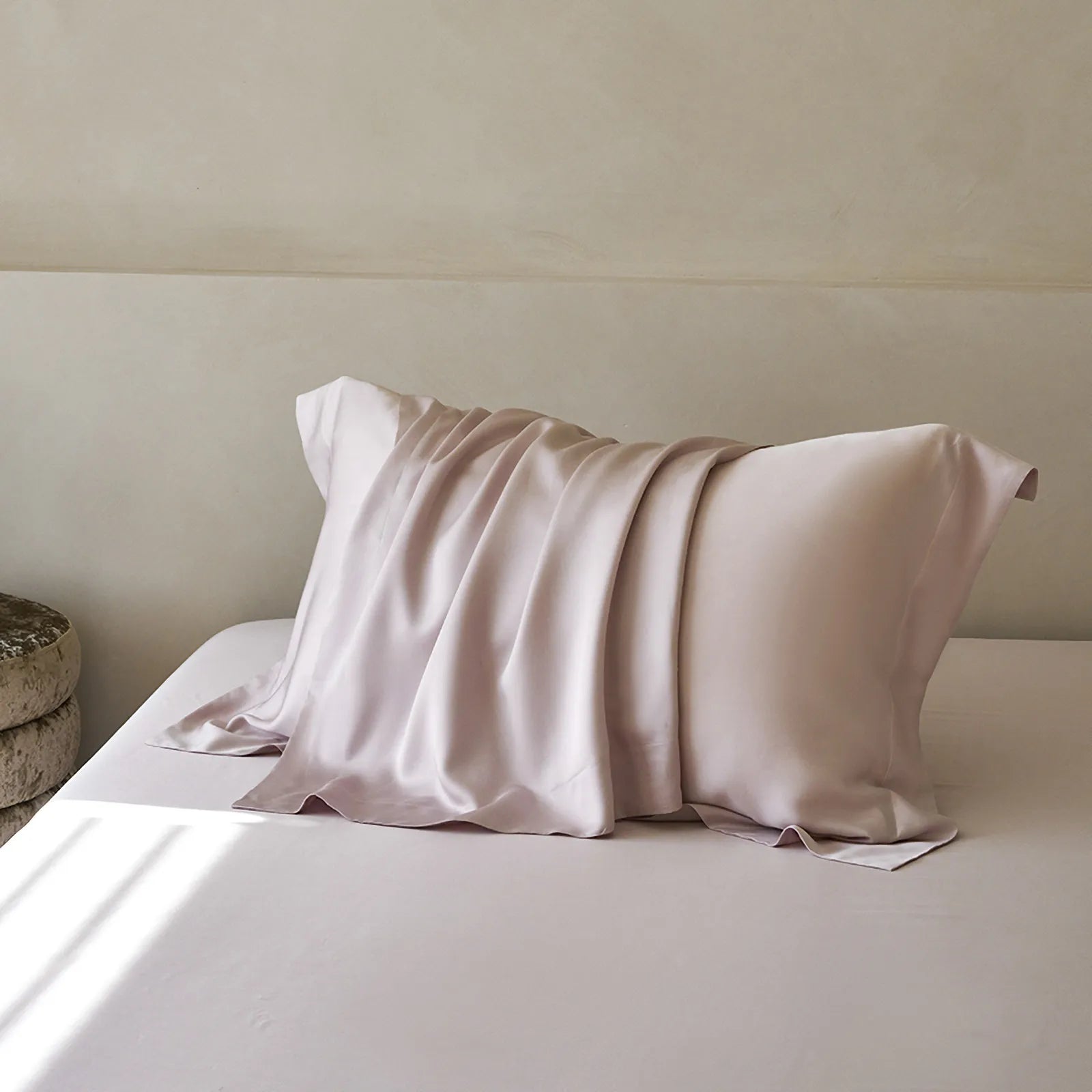 Silky smooth solid color Tencel pillowcase with soft draping fabric - RoomDen