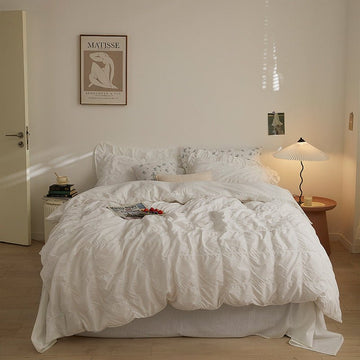 Odessa Ruffled Cotton Blend Bedding Set