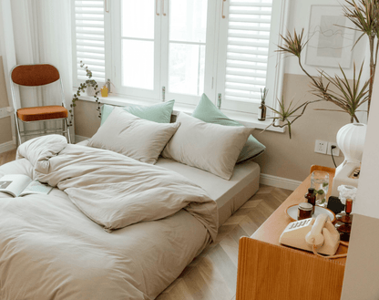 Palermo Washed Cotton Bedding Set - room scene