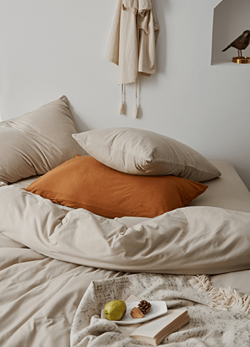 Palermo Washed Cotton Bedding Set - room scene